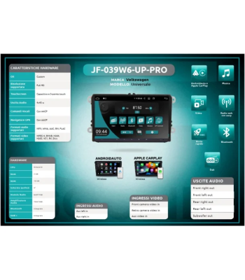 JF Sound android radio til Seat, Skoda & VW modeller