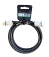 Sinox 4K HDMI™ kabel. 0,75m. Sort/sølv