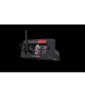Stetsom DSP-forstærker til installation med 4x100W RMS, app og FM-radio