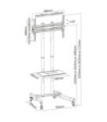 Logilink BP0026 gulvstander med hjul ***UDSTILLINGSMODEL***