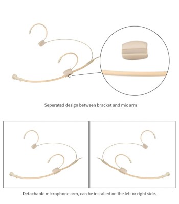 ScanMic ultra-light headset mikrofon Cardoid, Beige