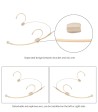 ScanMic ultra-light headset mikrofon Cardoid, Beige