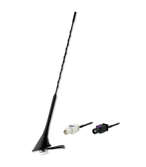 MTA 16V tagantenne FM & DAB+ med forstærker - 60° hældning 30cm pisk