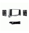2-DIN radioramme Kia Optima 2015 -2019, sort med 1DIN adapter