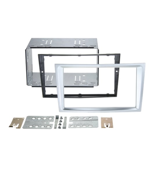 2-DIN ramme Opel - diverse modeller - mat chrom