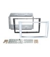 2-DIN ramme Opel - diverse modeller - mat chrom