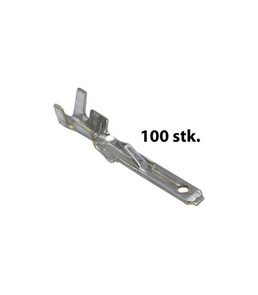 Terminaler til ISO han stik - 100 Stk.