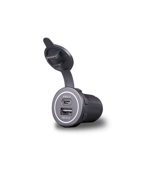 USB stik til indbygning med 2 udtag