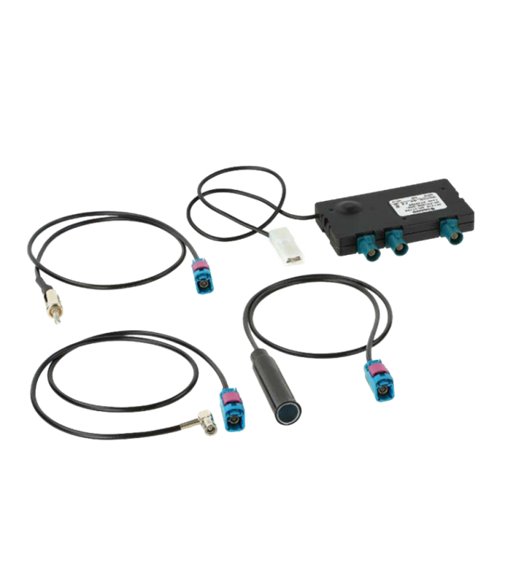 MTA DAB/FM splitter med kabler til aktive antenner