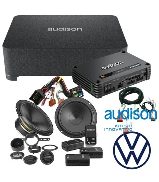 Audison lydpakke til diverse VW modeller, 52 pins quad lock stik