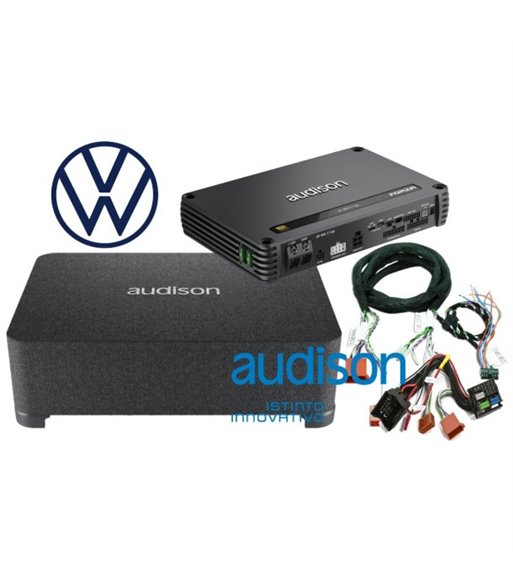 Audison forstærker pakke med subwoofer til diverse VW modeller.