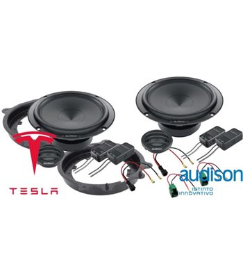 Audison højttalerpakke Tesla Model 3 og Y, front, 2-vejs