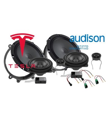 Audison højttalerpakke Tesla Model 3 og Y, front, 3-vejs