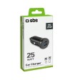 SBS 25W biloplader - Ultrahurtig opladning med Power Delivery (PD). Sort