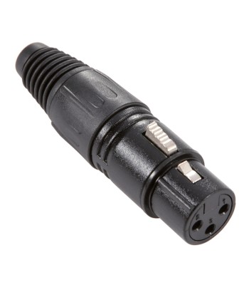 XLR Plug female black 7849
