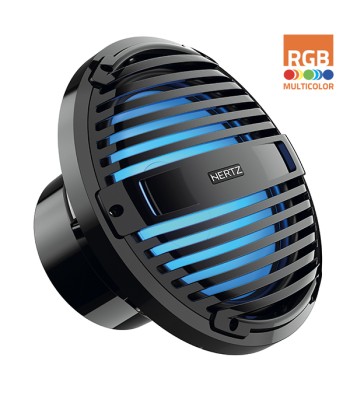 Hertz marine subwoofer m/RGB lys 250mm/10" - 4 ohm - black