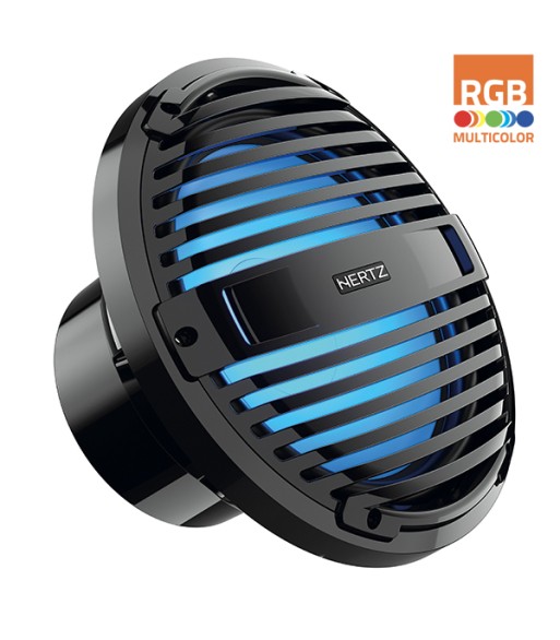 Hertz marine subwoofer m/RGB lys 250mm/10" - 4 ohm - black