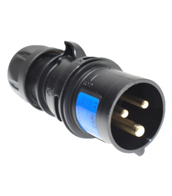 3P CEE Stik - 16A, Han, Sort