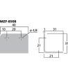 Monacor MZF-8508 Metal Corner | Large