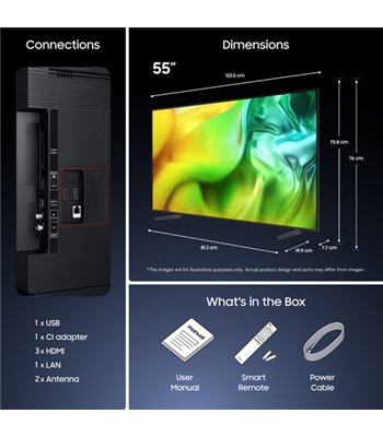 Samsung TU55M80HAUXXC UHD Mini LED Smart TV