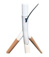 Sinox SWB8260 gulvstander hvid/lyst træ