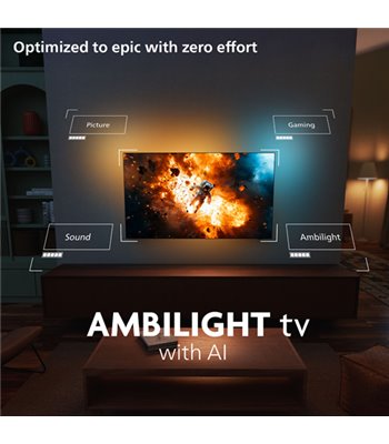 Philips 55OLED810/12 OLED 4K Google TV med Ambilight