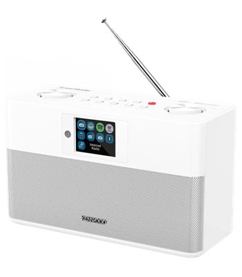 Kenwood CR-ST120S-W smart radio, hvid