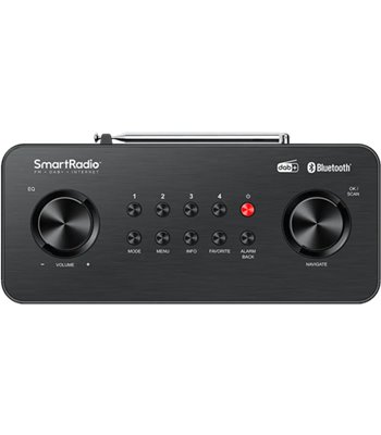 Kenwood CR-ST120S-B smart radio, sort