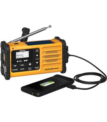 Sangean MMR-88 DAB+multi-powered radio gul
