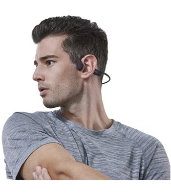 Shokz OpenRun USB-C bone conduction open-ear headphones blac