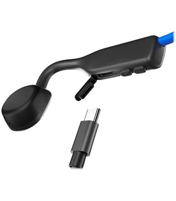 Shokz OpenMove bone conduction open-ear headphones blue