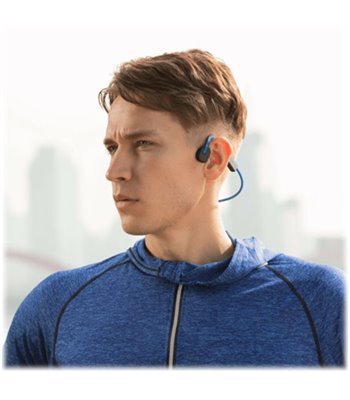 Shokz OpenMove bone conduction open-ear headphones blue