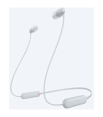 Sony WI-C100W.CE7 trådløse in-ear øretelefoner hvid