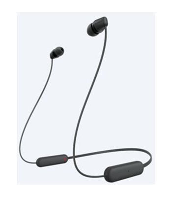 Sony WI-C100B.CE7 trådløse in-ear øretelefoner sort