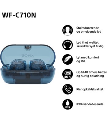 Sony WF-C710NL.CE7 NC trådløse in-ear øretelefoner blå