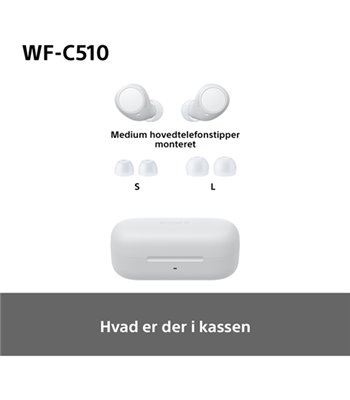 Sony WF-C510W.CE7 trådløse in-ear øretelefoner hvid