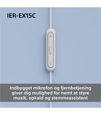 Sony IER-EX15CL.CE7 in-ear øretelefoner med type-c stik blå