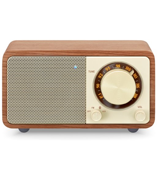 Sangean WR-7 Plus radio vintage walnut