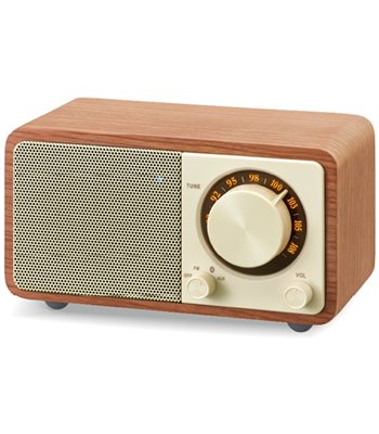 Sangean WR-7 Plus radio vintage walnut