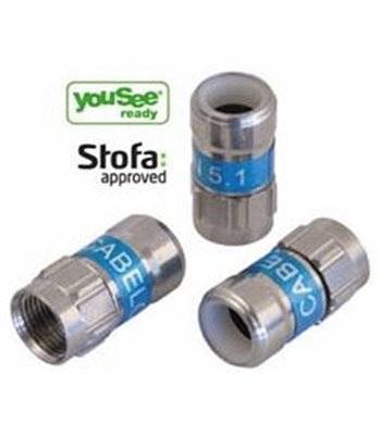 Triax F-kont. Push-on 100 st.