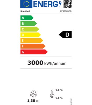 Scandomestic SIF900ADGD supermarkedsfryser