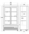 Scandomestic DC287SLBC displaykøleskab