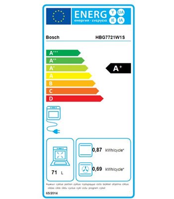 Bosch HBG7721W1S ovn til indbygning