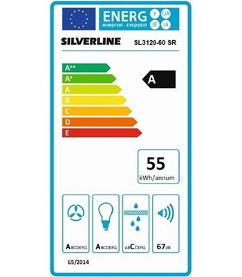 Silverline SL 3120-60 SR væghængt emhætte