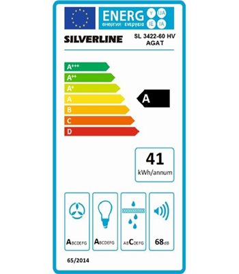 Silverline SL 3422-60 HV skråtstillet emhætte