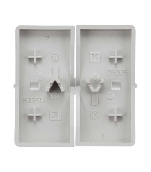 FUGA tangent afbryder dobbelt grå