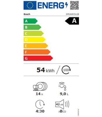 Bosch SMU6ECS12E opvaskemaskine til indbygning