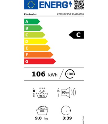 Electrolux EDI7H2E95G kondenstørretumbler m/varmepumpe