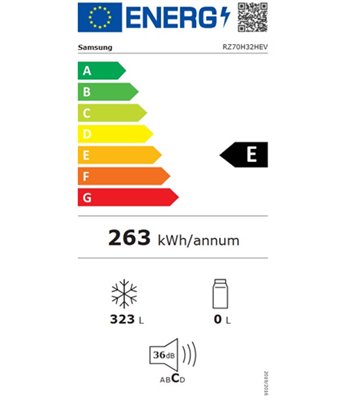 Samsung RZ70H32HEVEF fritstående fryseskab