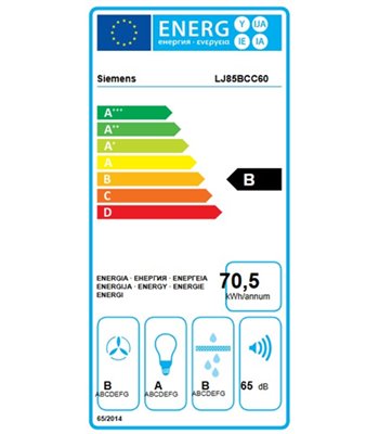 Siemens LJ85BCC60 skabsintegreret emhætte